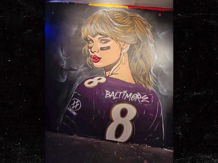 Taylor Swift Ravens Mural Pops Up In Maryland Forward Of Chiefs Recreation