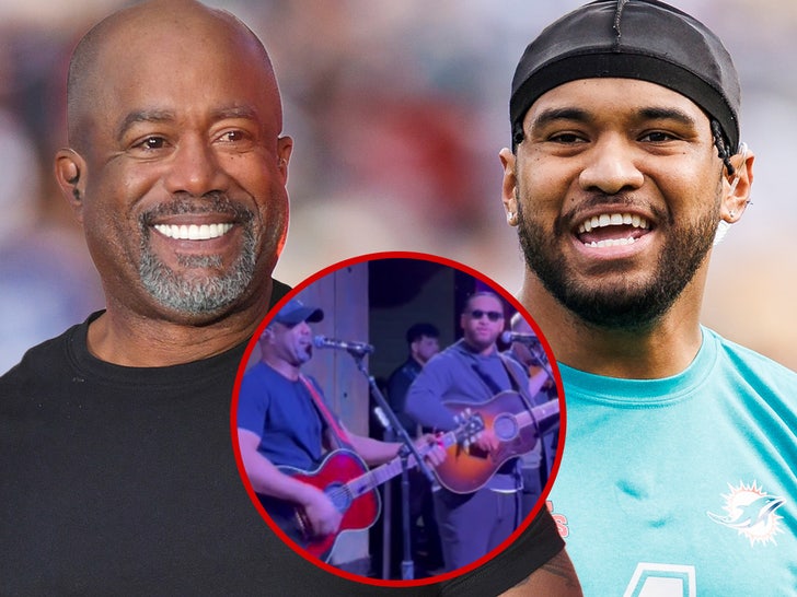 Darius Rucker Jams with Tua Tagovailoa in Las Vegas Forward of Tremendous Bowl