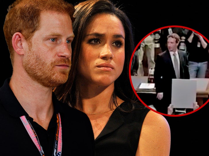 Prince Harry and Meghan Markle Use Mark Zuckerberg Apologizing Image