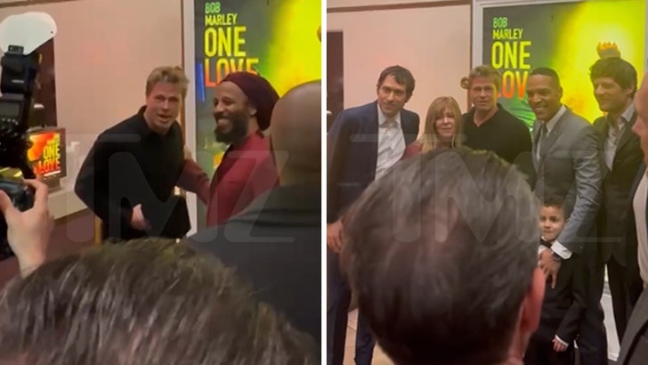 Brad Pitt Attends Bob Marley ‘One Love’ Film Premiere in Los Angeles