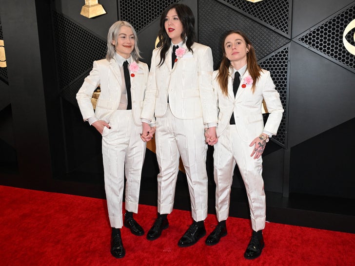 Celebs Let Their Outfits Do The Singing on 2024 Grammys Purple Carpet