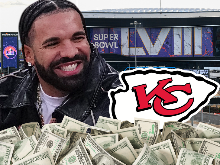 Drake Bets $1.15 Million on Kansas Metropolis Chiefs To Win Tremendous Bowl