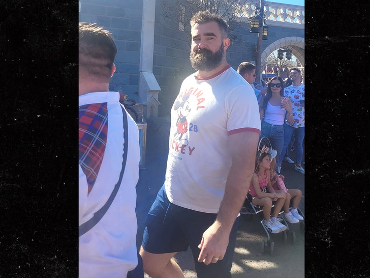 Jason Kelce Rocks Mickey Mouse T-Shirt On Disney Day With Household