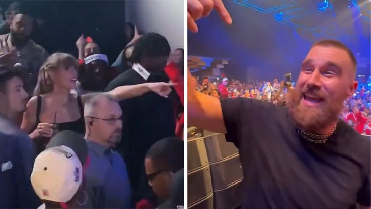 Taylor Swift & Travis Kelce Sing ‘You Belong With Me’ at Tremendous Bowl After-Social gathering
