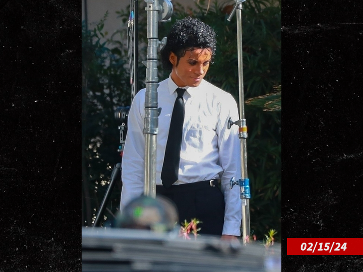 Michael Jackson’s Nephew Jaafar In Full Costume As King of Pop On Biopic Set