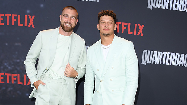 Travis Kelce & Patrick Mahomes Continue Super Bowl Win Celebration With ‘We Are the Champions’ Sing-a-Long in Vegas