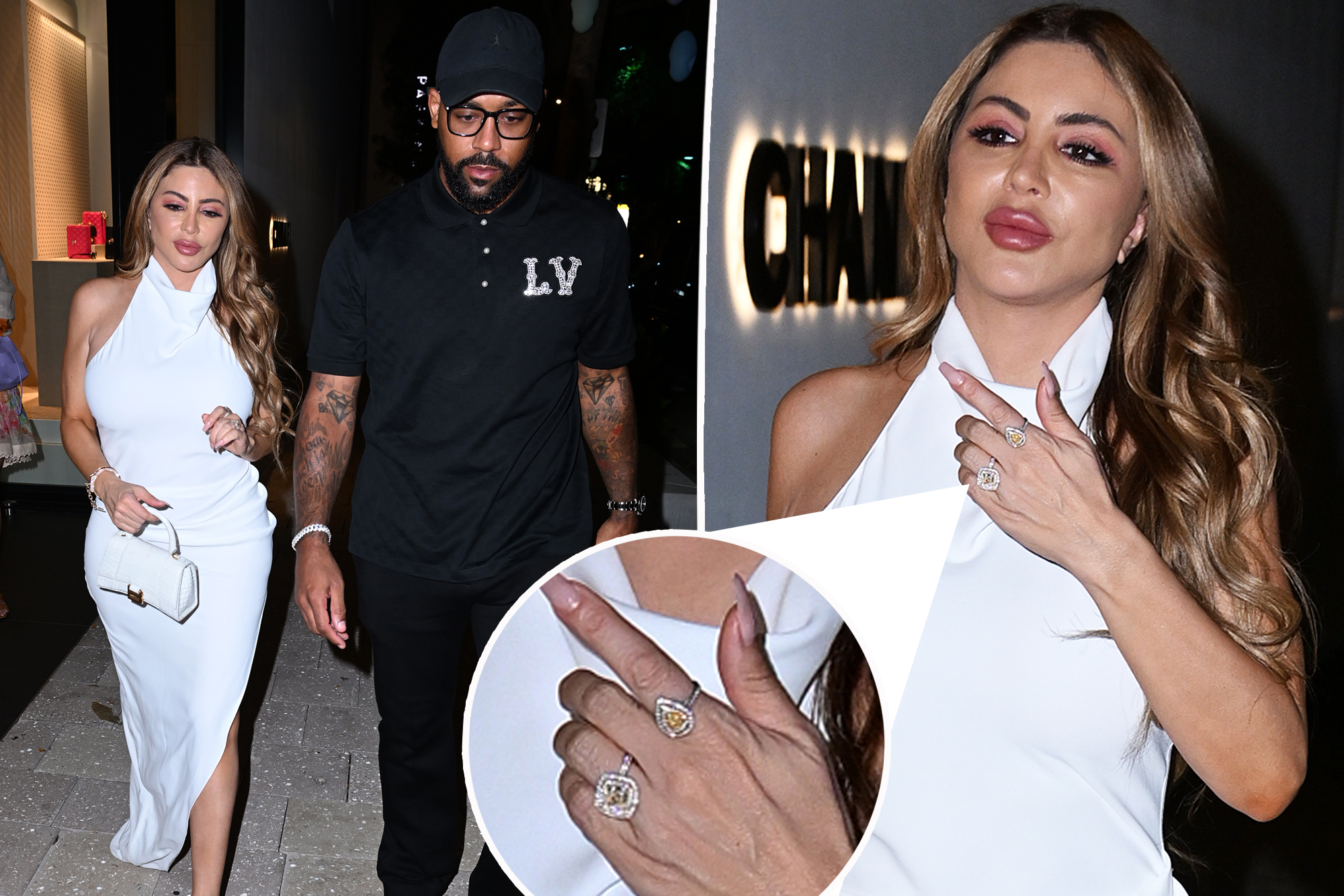 Larsa Pippen wears diamond ring on Valentine’s Day date night time with Marcus Jordan
