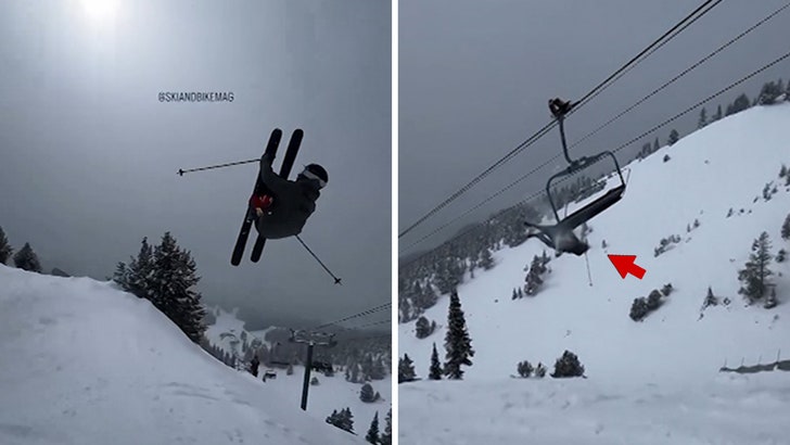 Skier Crashes Into Chairlift Throughout Massive Air Stunt, Insane Video!