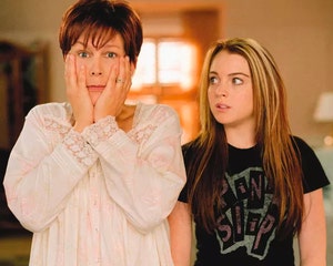 Seeing Double! Lindsay Lohan Interviews Herself Father or mother Lure Fashion