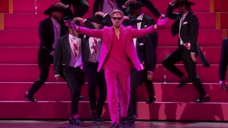 Ryan Gosling Performs ‘I am Simply Ken’ with Assist of Slash at Oscars
