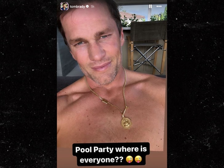 Tom Brady Posts Shirtless Thirst Lure Whereas Poolside At New Miami Mansion