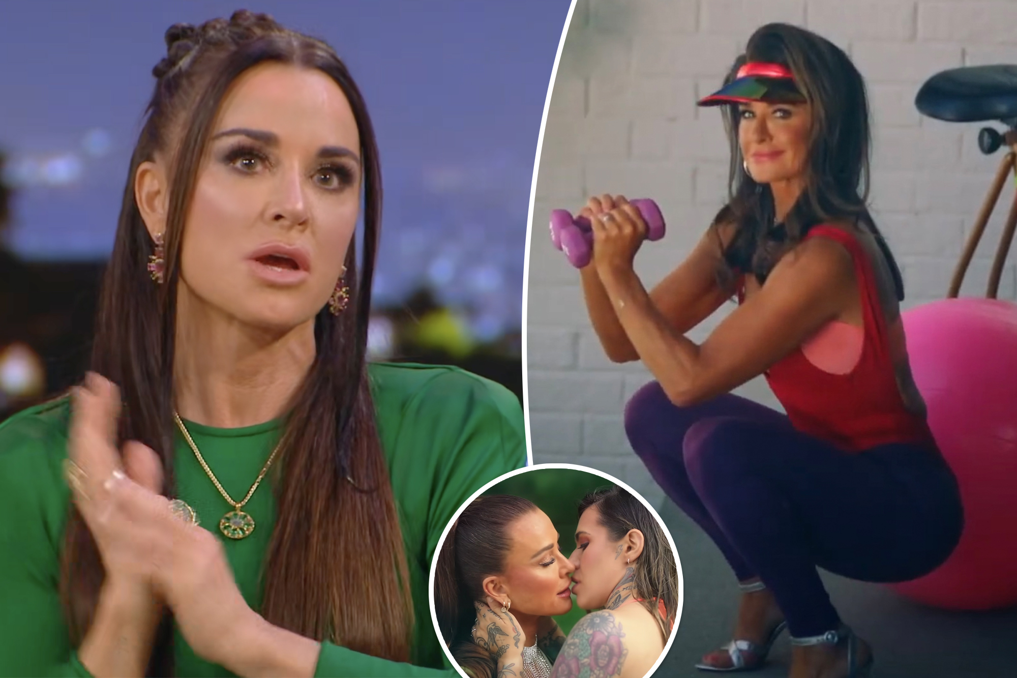 Kyle Richards admits she was ‘curious’ about kissing a lady earlier than locking lips with Morgan Wade in music video