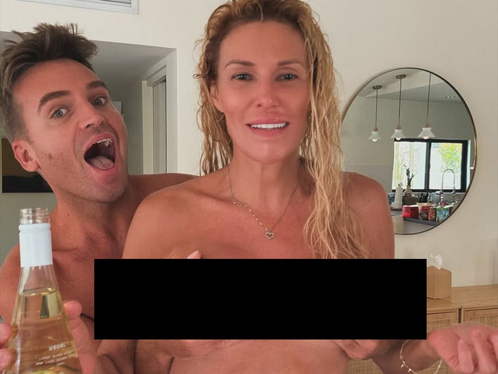 Brandi Glanville Strips Off Prime, Good friend Grabs Her Boobs in Steamy Snaps