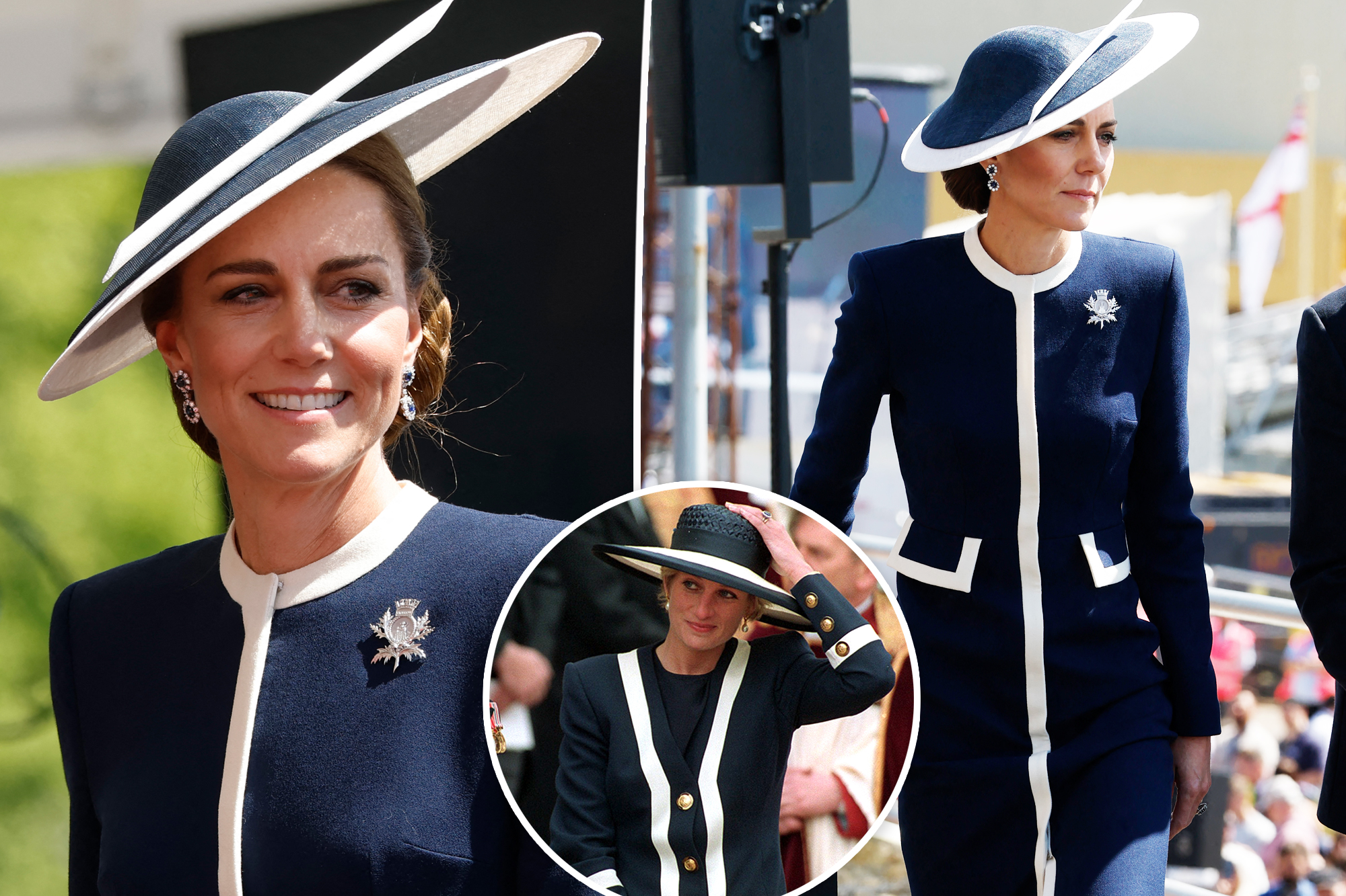 Kate Middleton nods to Princess Diana in nautical outfit at ship christening