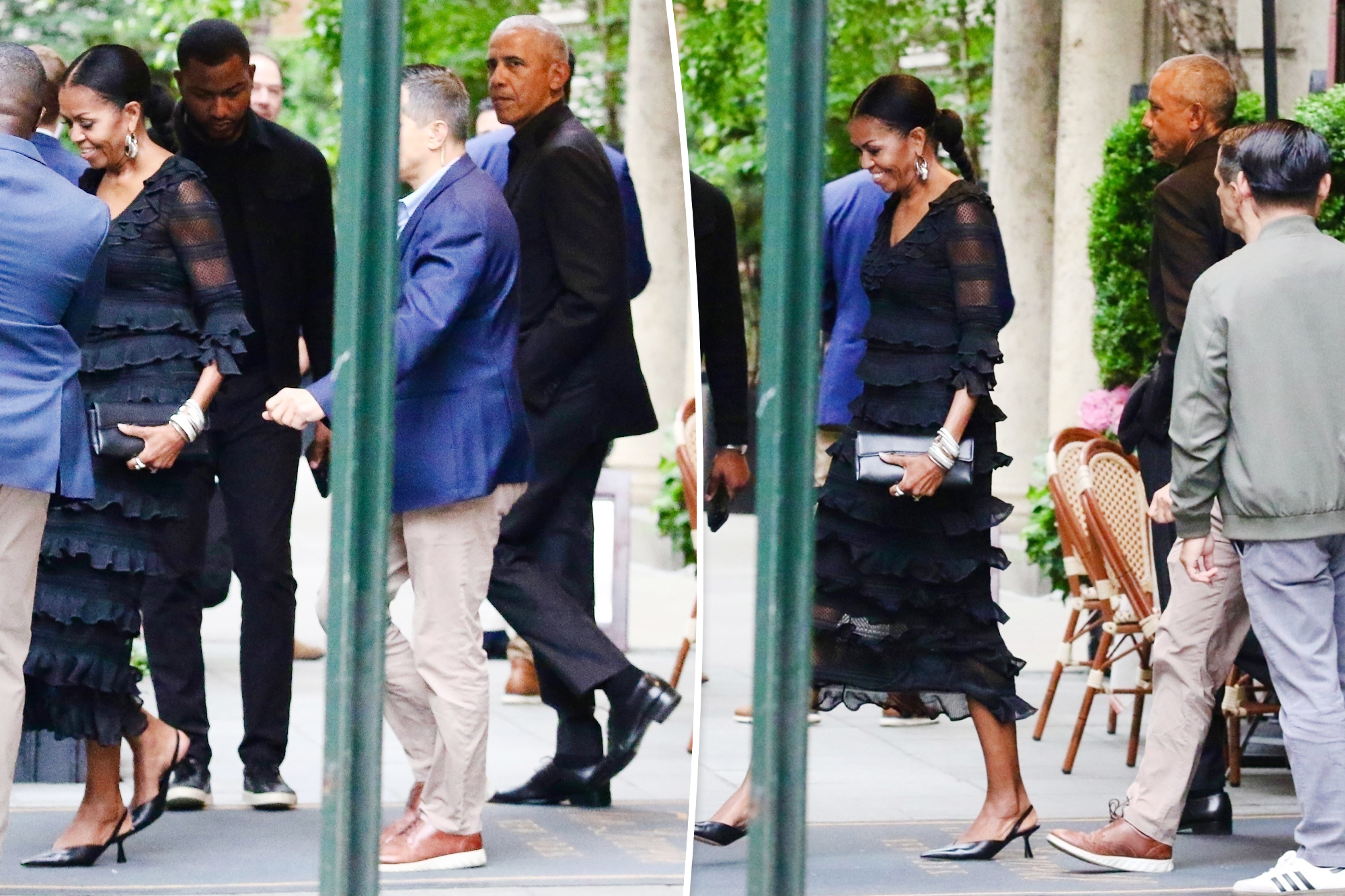 Michelle and Barack Obama noticed on NYC dinner date after squashing break up rumors