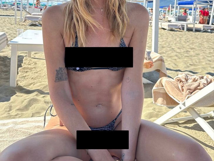 Guess the Scorching Mother Rocking a Gingham Bikini!