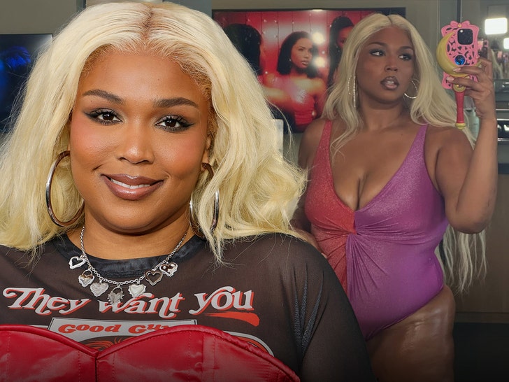 Lizzo Provides Off Mermaid Vibes in Tight One-Piece After Weight Loss