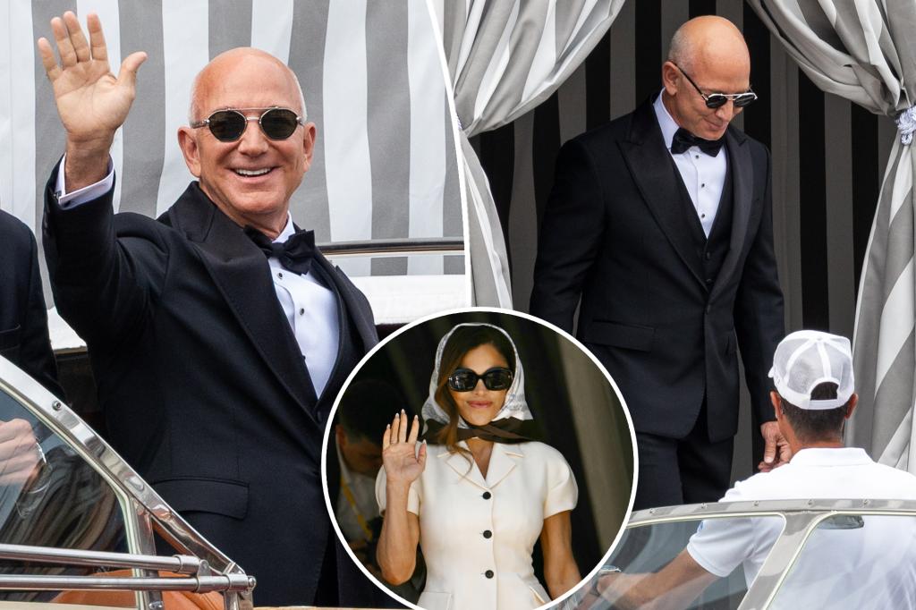 Jeff Bezos noticed in traditional tux forward of wedding ceremony to Lauren Sánchez