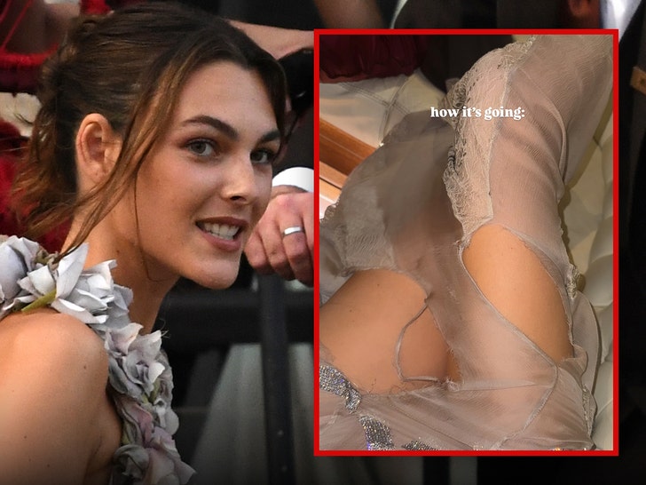 Vittoria Ceretti Posts Wardrobe Malfunction, Completely Ripped Costume