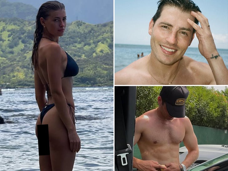 Gregg Sulkin Heats Up In Hawaii With Mannequin Freya Tidy