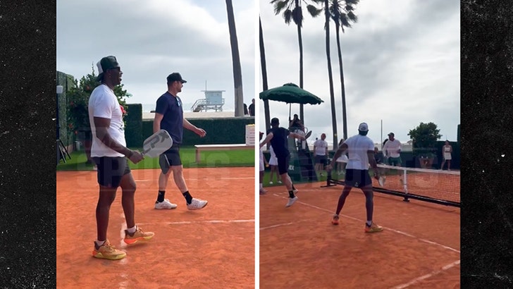 Andy Roddick, Terrell Owens Play Choose-Up Pickleball In L.A., Destroy Normies