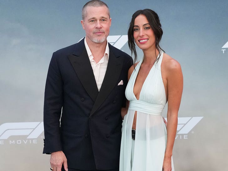 Brad Pitt and Ines de Ramon Look Beautiful at ‘F1’ Film Premiere