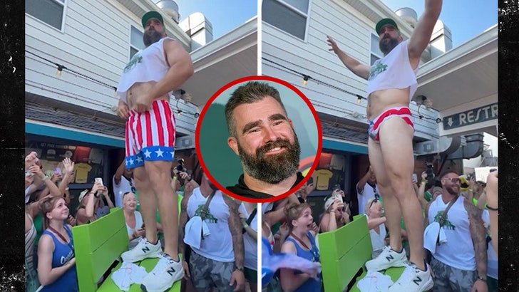 Jason Kelce Strips Down To Underwear In Epic Entrance To Charity Occasion