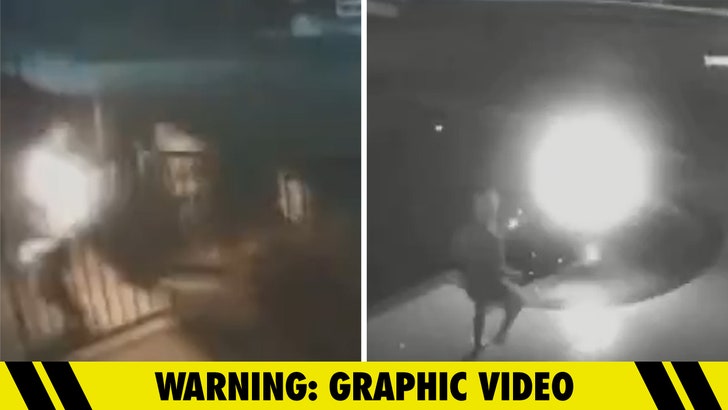 Lady Holding Younger Son Set on Fireplace by Drunk Associate, Dives Into Pool, on Video