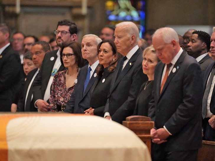Joe Biden, Kamala Harris Pay Respects at Funeral For Slain Minnesota Lawmaker