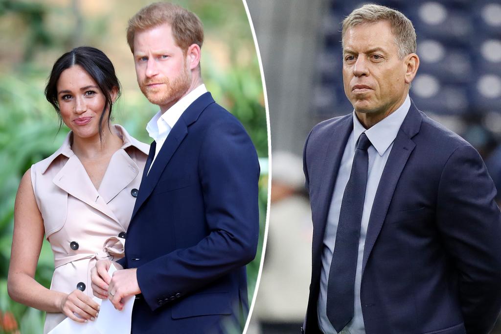Troy Aikman says he will not hang around with neighbors Meghan Markle and Prince Harry