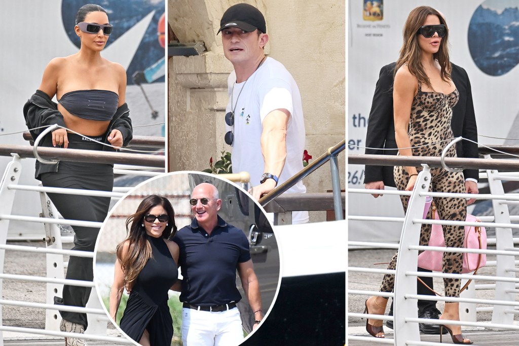 Celebrities in Venice, Italy, for Jeff Bezos and Lauren Sánchez’s wedding ceremony