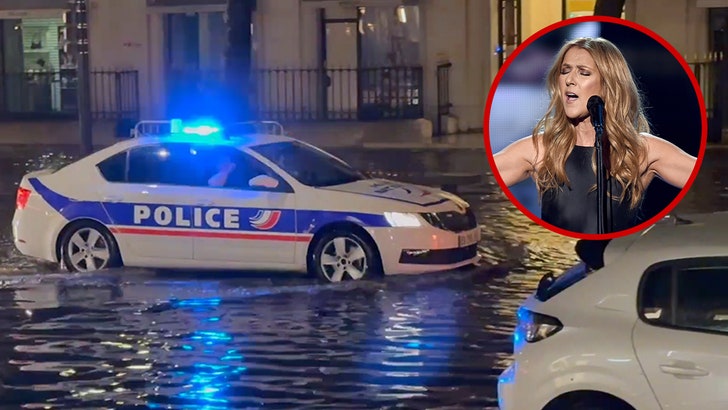 French Cop Automotive Blares ‘Titanic’ Theme Music After Main Storm Floods Streets