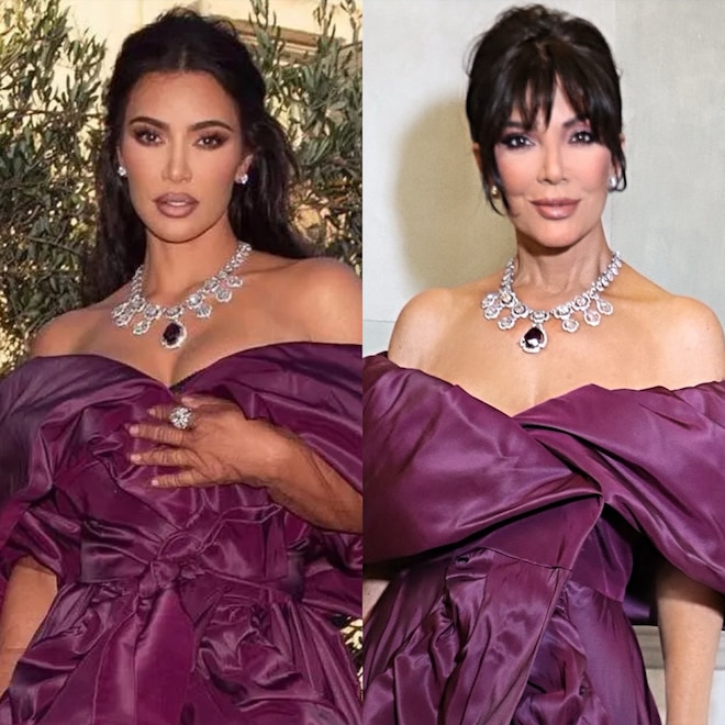 Kris Jenner Looks Just Like Kim Kardashian Wearing Identical Gown