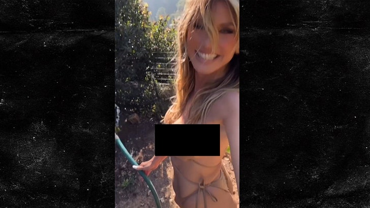 Heidi Klum Exhibits Off Inexperienced Thumb, Scorching Bod Whereas Gardening in Bikini
