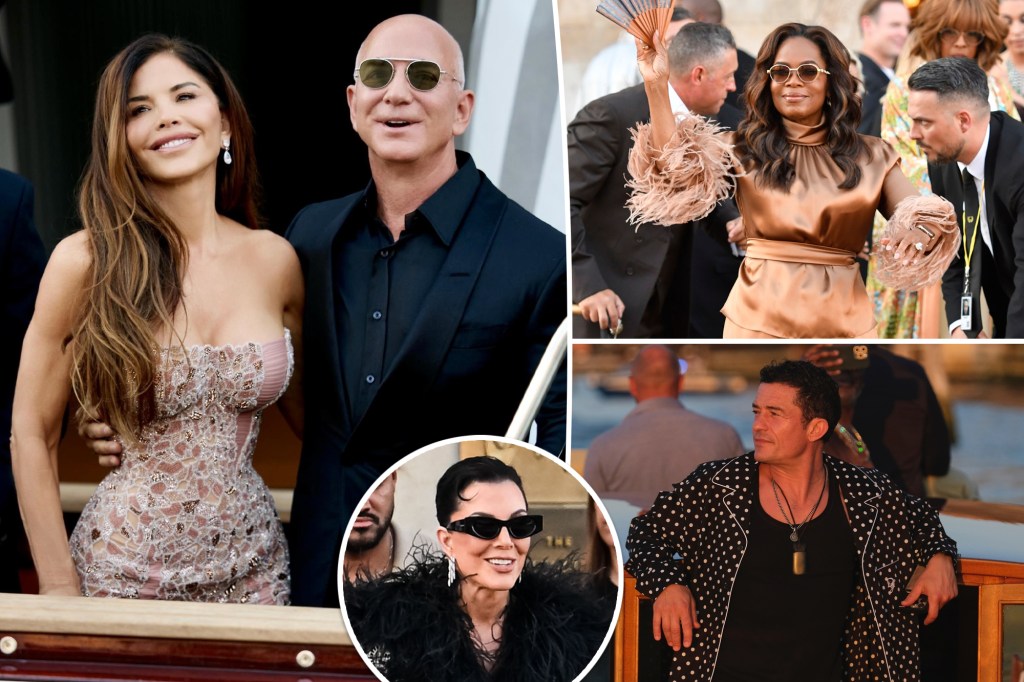 Stars embrace elegant loungewear for Jeff Bezos and Lauren Sánchez’s pajama-themed wedding ceremony afterparty