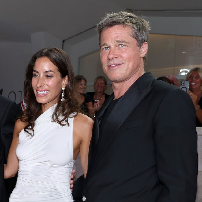 Brad Pitt, Ines de Ramon Make Rare Red Carpet Appearance Together