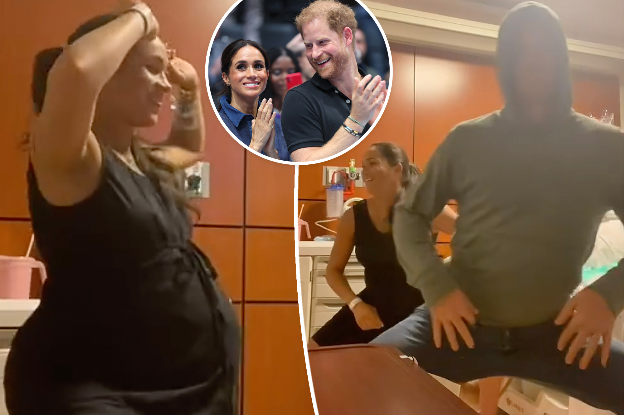 Meghan Markle and Prince Harry awkwardly drop it low in cringey supply room video