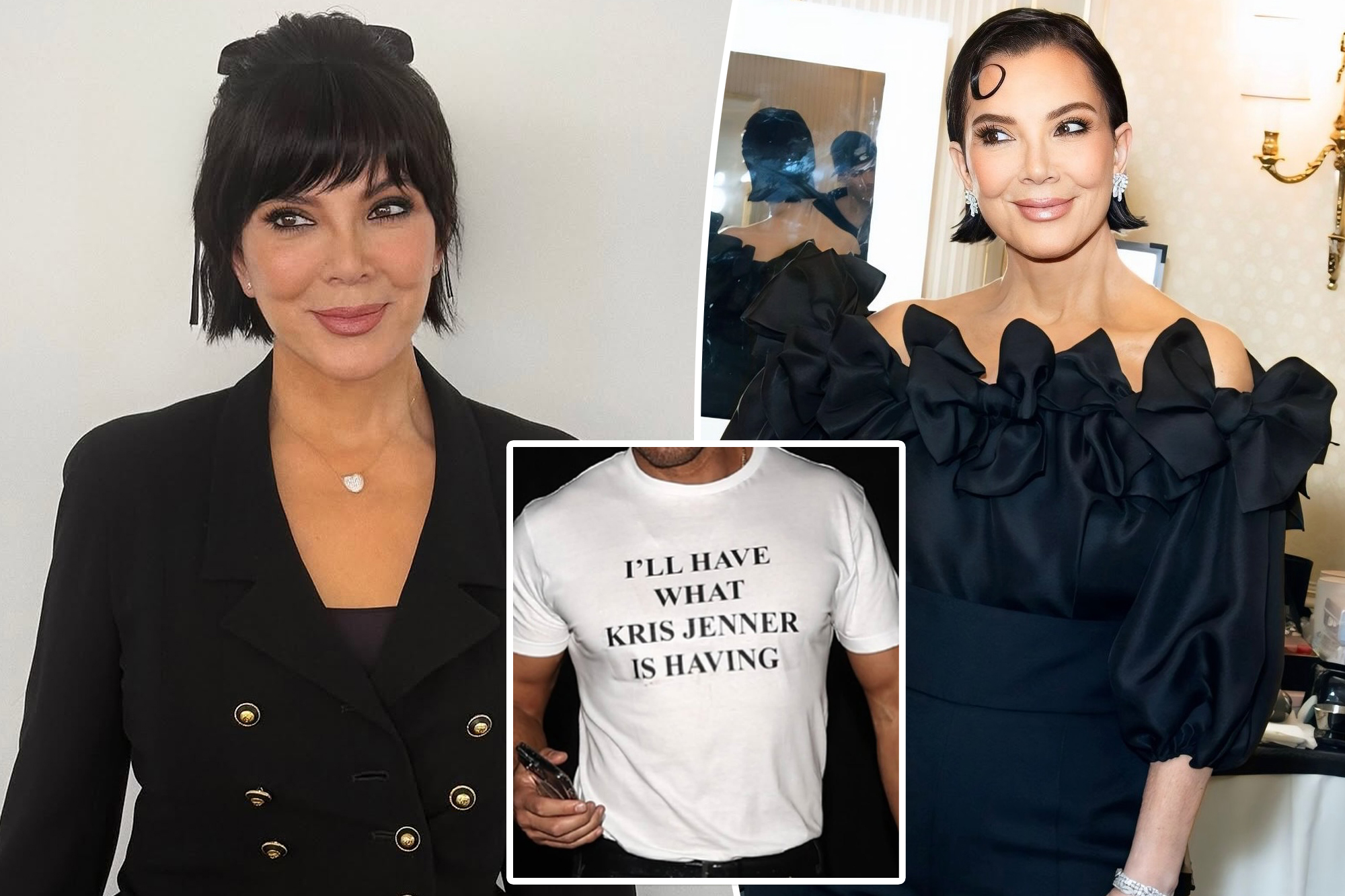 Kris Jenner promoting ‘I am going to Have What Kris Jenner Is Having’ T-shirts after facelift