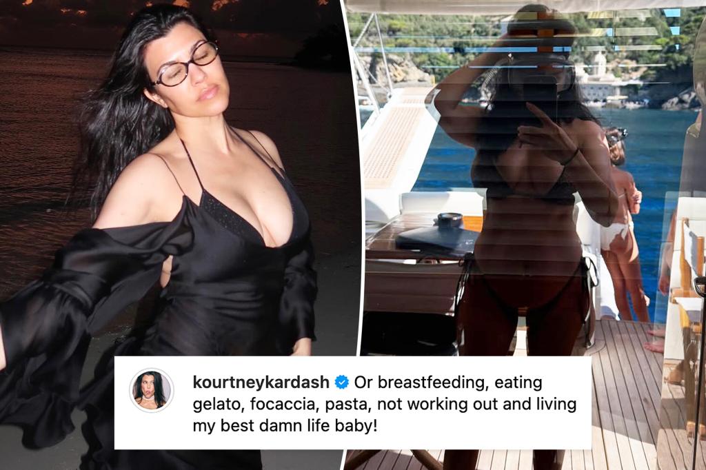 Kourtney Kardashian shuts down being pregnant hypothesis after trolls flood her with Instagram feedback