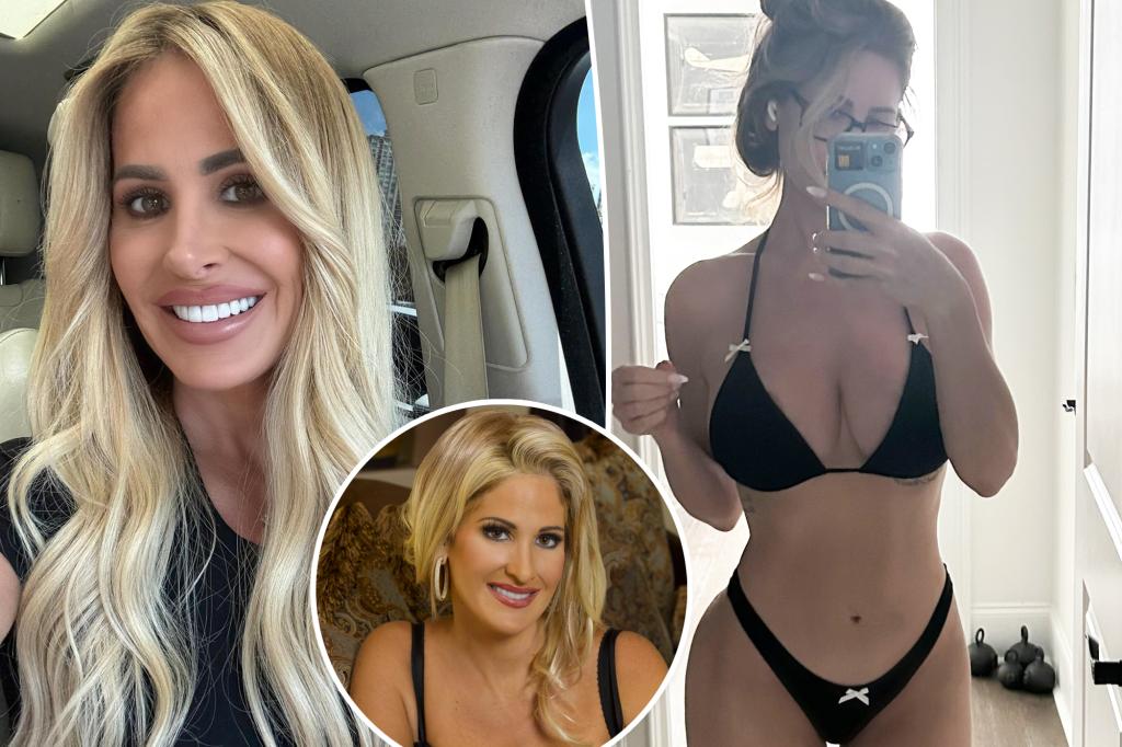 Kim Zolciak flaunts her physique in a tiny bikini after revealing each cosmetic surgery process she’s had performed
