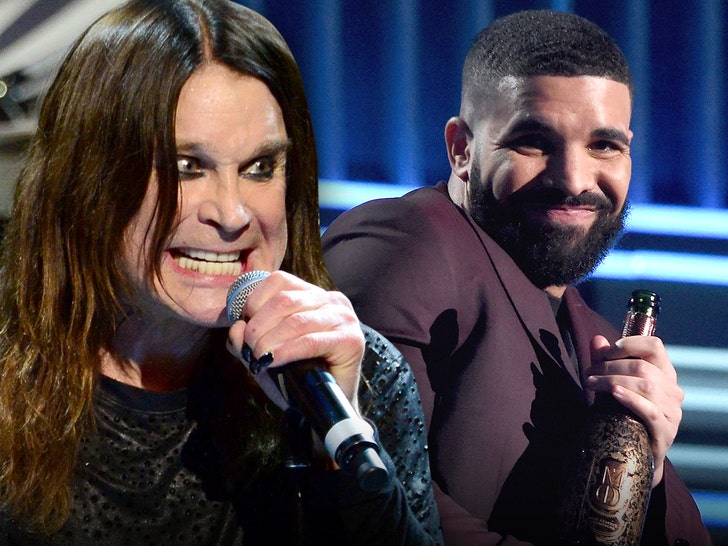Drake Pours Out Liquor for Ozzy Osbourne, Walks Out to His Basic Anthem