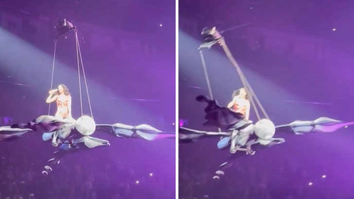 Katy Perry Violently Jolted Mid-Air by Malfunctioning Butterfly Prop at ‘Lifetimes’ Tour