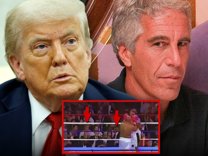 Donald Trump and Jeffrey Epstein Sit Ringside in Unearthed 1997 Video