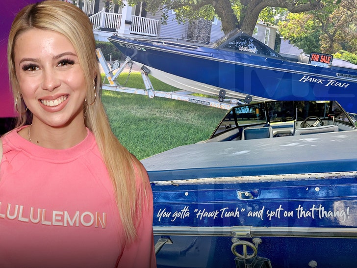 ‘Hawk Tuah’ Boat Named After Viral Celeb For Sale at Spit-Take Value