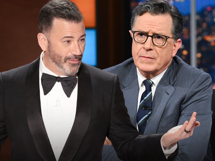 Jimmy Kimmel Curses Out CBS In Help of Stephen Colbert After ‘Late Present’ Cancellation