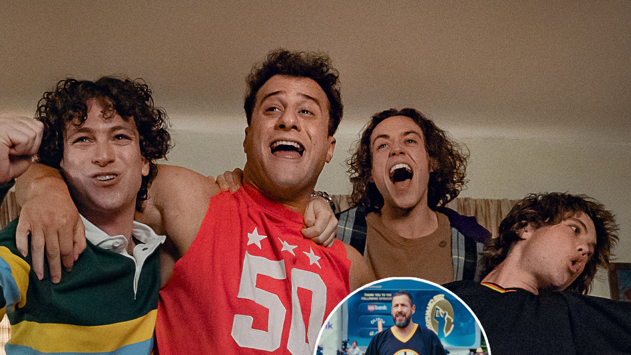 Glad Gilmore’s Film Sons Recall Working with ‘Hero’ Adam Sandler on Sequel (Unique)