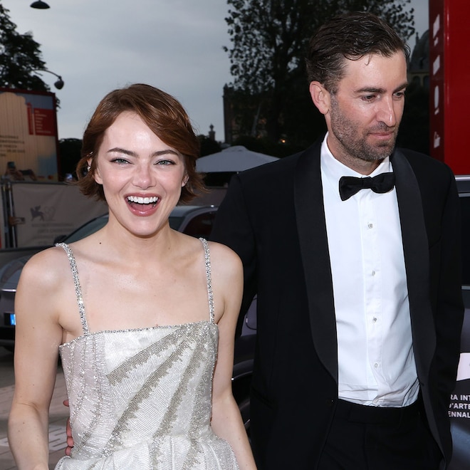 See Emma Stone’s Rare PDA With Husband Dave McCary on Red Carpet