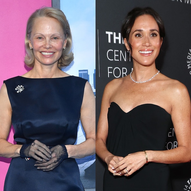 Pamela Anderson Reacts to Claim Meghan Markle Copied Her Cooking Show