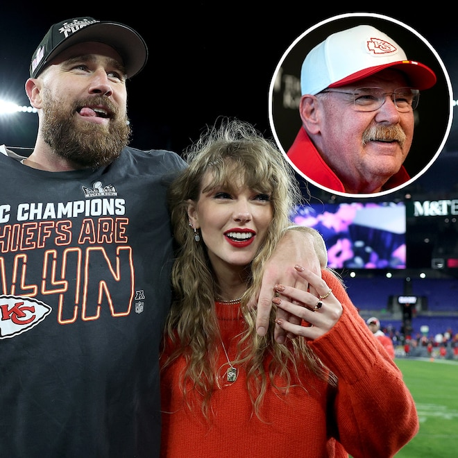 Andy Reid Reacts to Travis Kelce & Taylor Swift’s Engagement