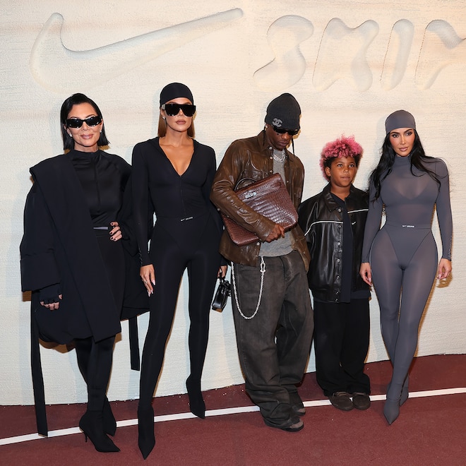 Travis Scott Reunites With Ex Kylie Jenner’s Family at SKIMS NYC Event